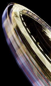 Preview wallpaper ferris wheel, light, long exposure, motion, blur