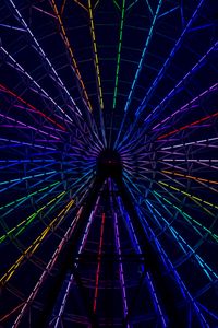 Preview wallpaper ferris wheel, multicolored, backlight