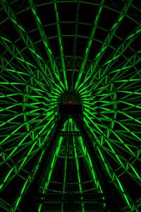 Preview wallpaper ferris wheel, neon, green