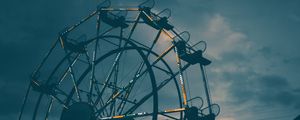 Preview wallpaper ferris wheel, night, backlight