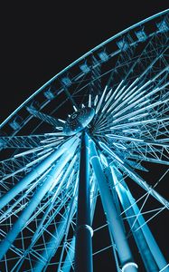 Preview wallpaper ferris wheel, night, light