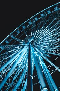 Preview wallpaper ferris wheel, night, light