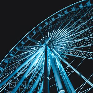 Preview wallpaper ferris wheel, night, light