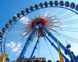 Preview wallpaper ferris wheel, oktoberfest, entertainment, attraction