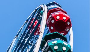 Preview wallpaper ferris wheel, sky, attraction