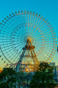 Preview wallpaper ferris wheel, sky, attraction, trees