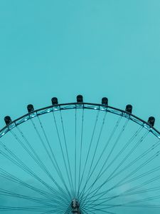 Preview wallpaper ferris wheel, sky, blue