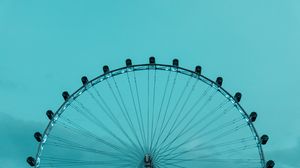 Preview wallpaper ferris wheel, sky, blue