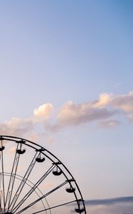 Preview wallpaper ferris wheel, sky, clouds