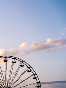 Preview wallpaper ferris wheel, sky, clouds