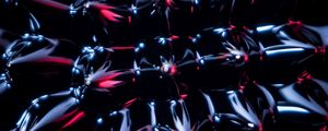 Preview wallpaper ferrofluid, texture, macro, black, reflection