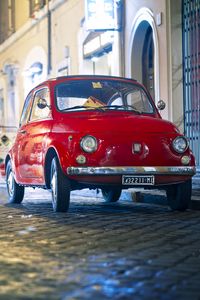 Preview wallpaper fiat, 500px, red, front view