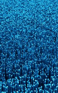 Preview wallpaper fiber, glow, abstraction, blue