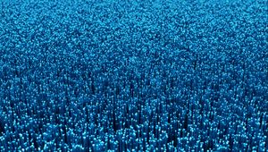 Preview wallpaper fiber, glow, abstraction, blue