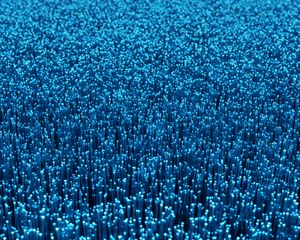 Preview wallpaper fiber, glow, abstraction, blue