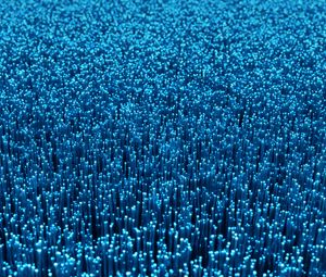 Preview wallpaper fiber, glow, abstraction, blue