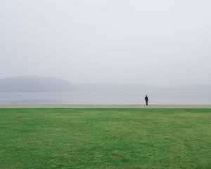Preview wallpaper field, alone, solitude, horizon, grass