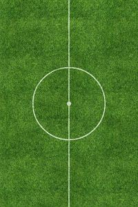 Preview wallpaper field, football, marking, green