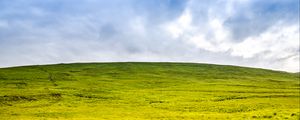 Preview wallpaper field, grass, hill, nature, sky