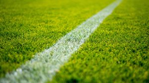 Preview wallpaper field, grass, stadium, marking