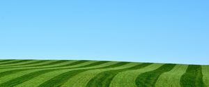 Preview wallpaper field, hill, grass, stripes, nature, minimalism