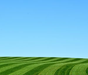 Preview wallpaper field, hill, grass, stripes, nature, minimalism