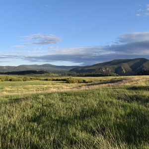 Preview wallpaper field, hills, landscape, nature