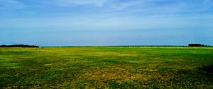 Preview wallpaper field, sky, grass, summer