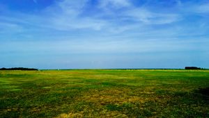 Preview wallpaper field, sky, grass, summer