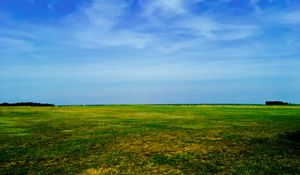 Preview wallpaper field, sky, grass, summer