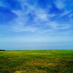 Preview wallpaper field, sky, grass, summer