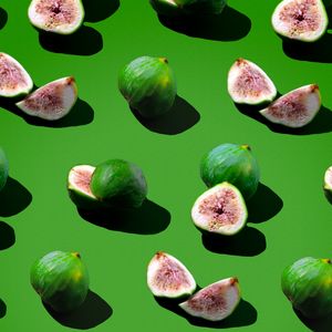 Preview wallpaper fig, fruit, berry, pattern, green
