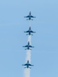 Preview wallpaper fighters, airplanes, sky, aviation, airshow