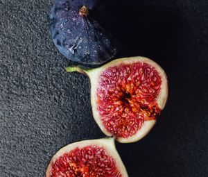 Preview wallpaper figs, fruit, wedges, fresh