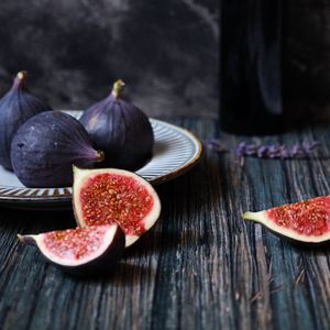 Preview wallpaper figs, slices, fruit, purple