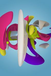 Preview wallpaper figure, multi-colored, form