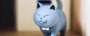Preview wallpaper figurine, cat, cute, funny