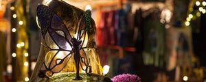 Preview wallpaper figurine, fairy, wings, lighting