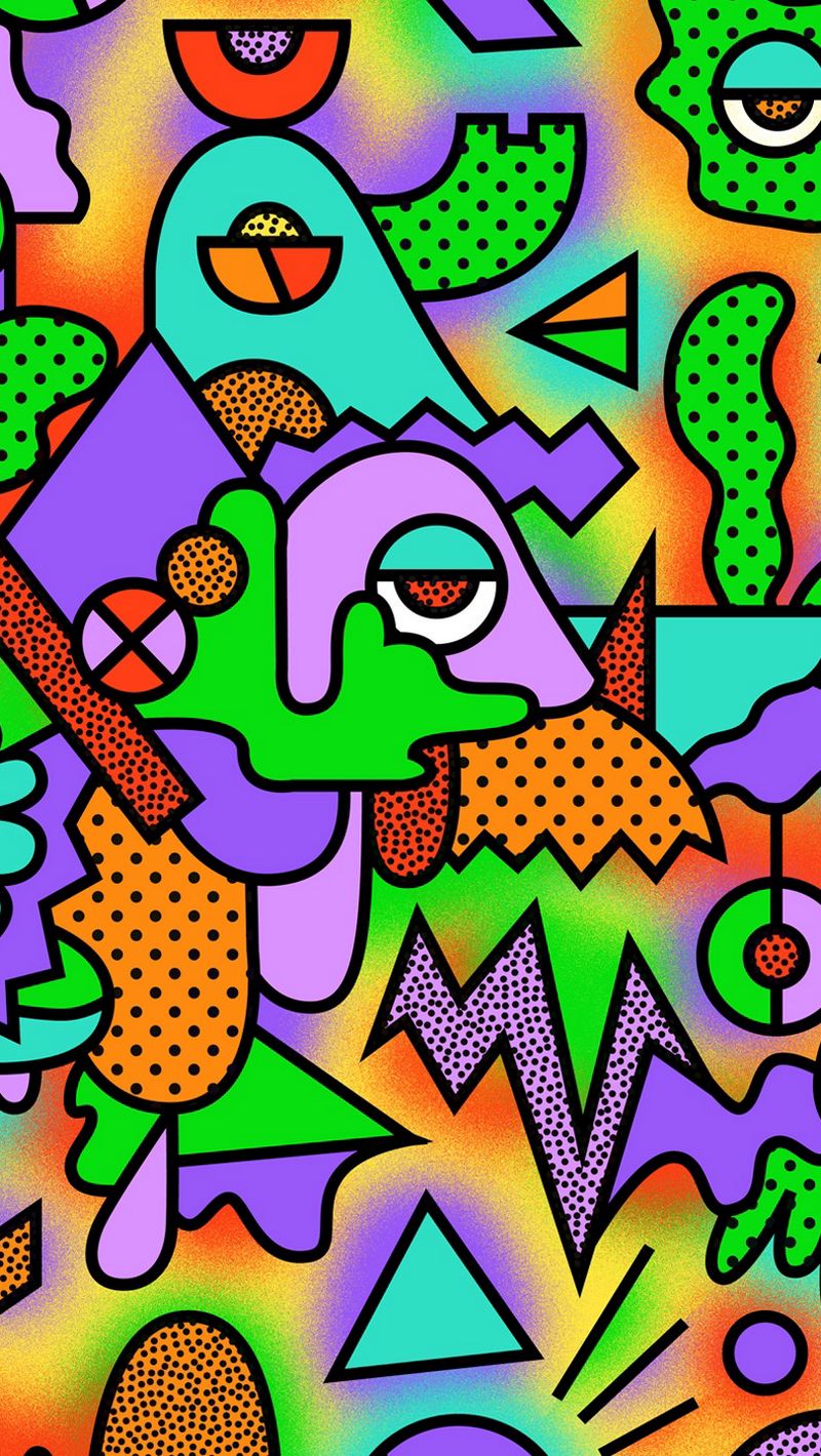 acid trip wallpaper iphone