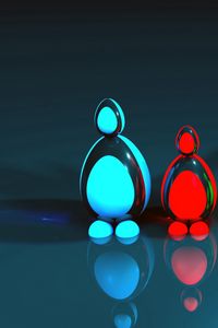 Preview wallpaper figurines, colorful, light, shine