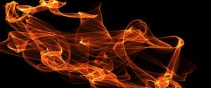 Preview wallpaper fire, abstraction, clots