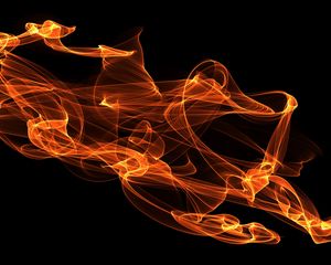 Preview wallpaper fire, abstraction, clots