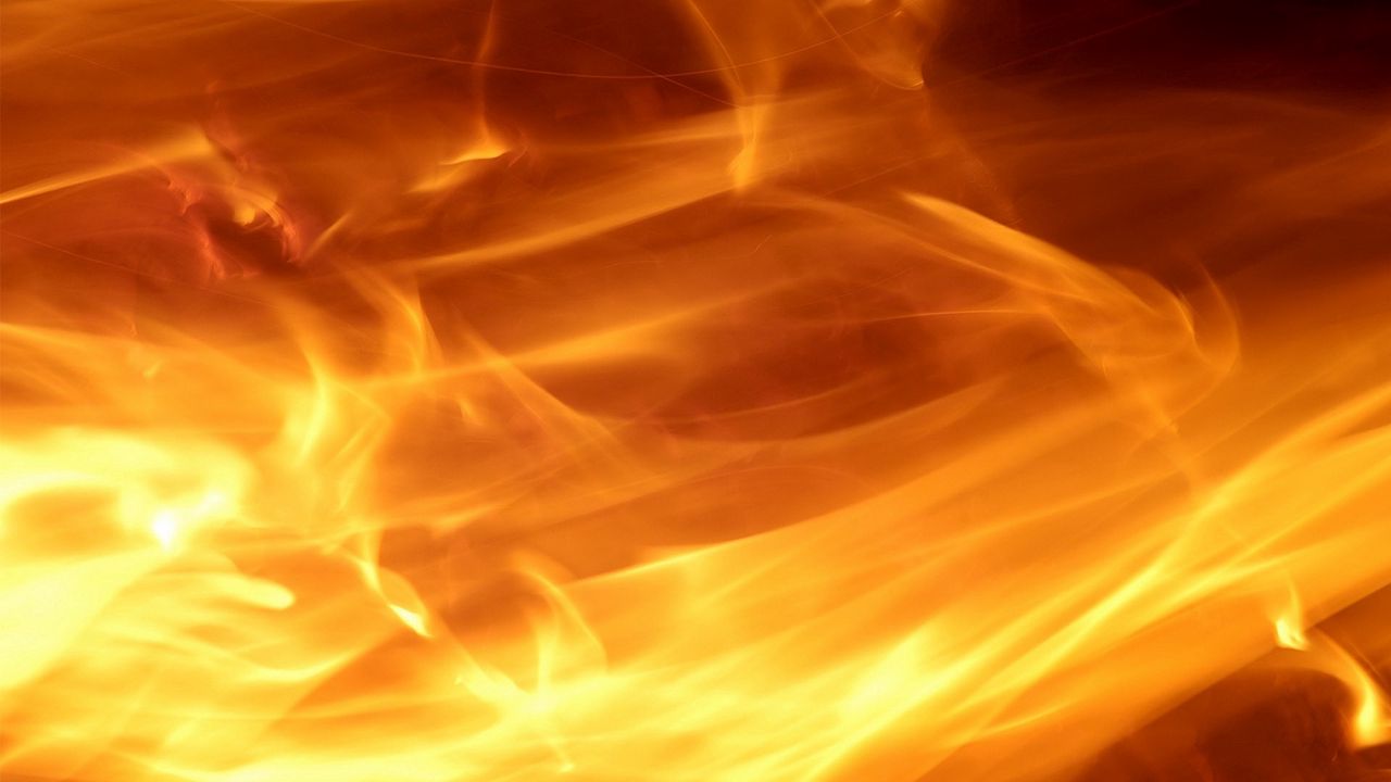 Wallpaper fire, blurred, background, abstract
