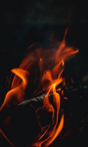 Preview wallpaper fire, bonfire, flame, close up