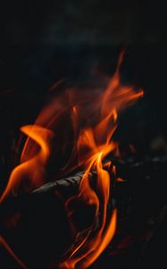 Preview wallpaper fire, bonfire, flame, close up