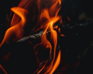 Preview wallpaper fire, bonfire, flame, close up