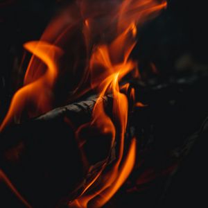 Preview wallpaper fire, bonfire, flame, close up