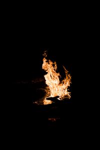 Preview wallpaper fire, bonfire, night, flame