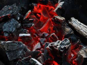 Preview wallpaper fire, coals, smoldering