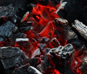 Preview wallpaper fire, coals, smoldering
